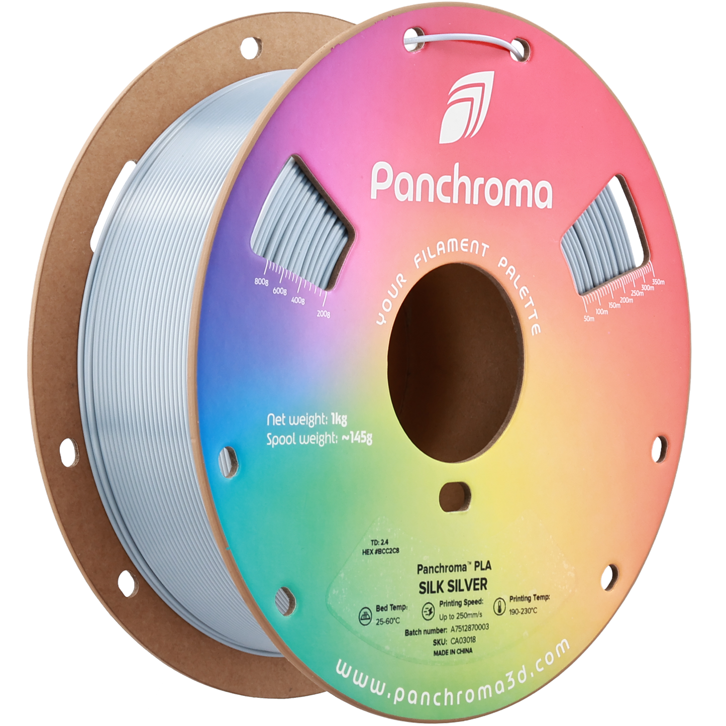 Polymaker Panchroma PLA Silk Silver 1.75 mm 1kg