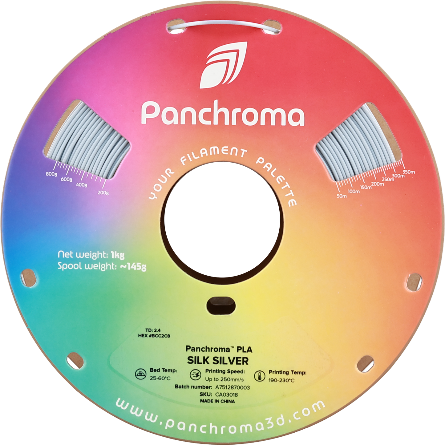 Polymaker Panchroma PLA Silk Silver 1.75 mm 1kg