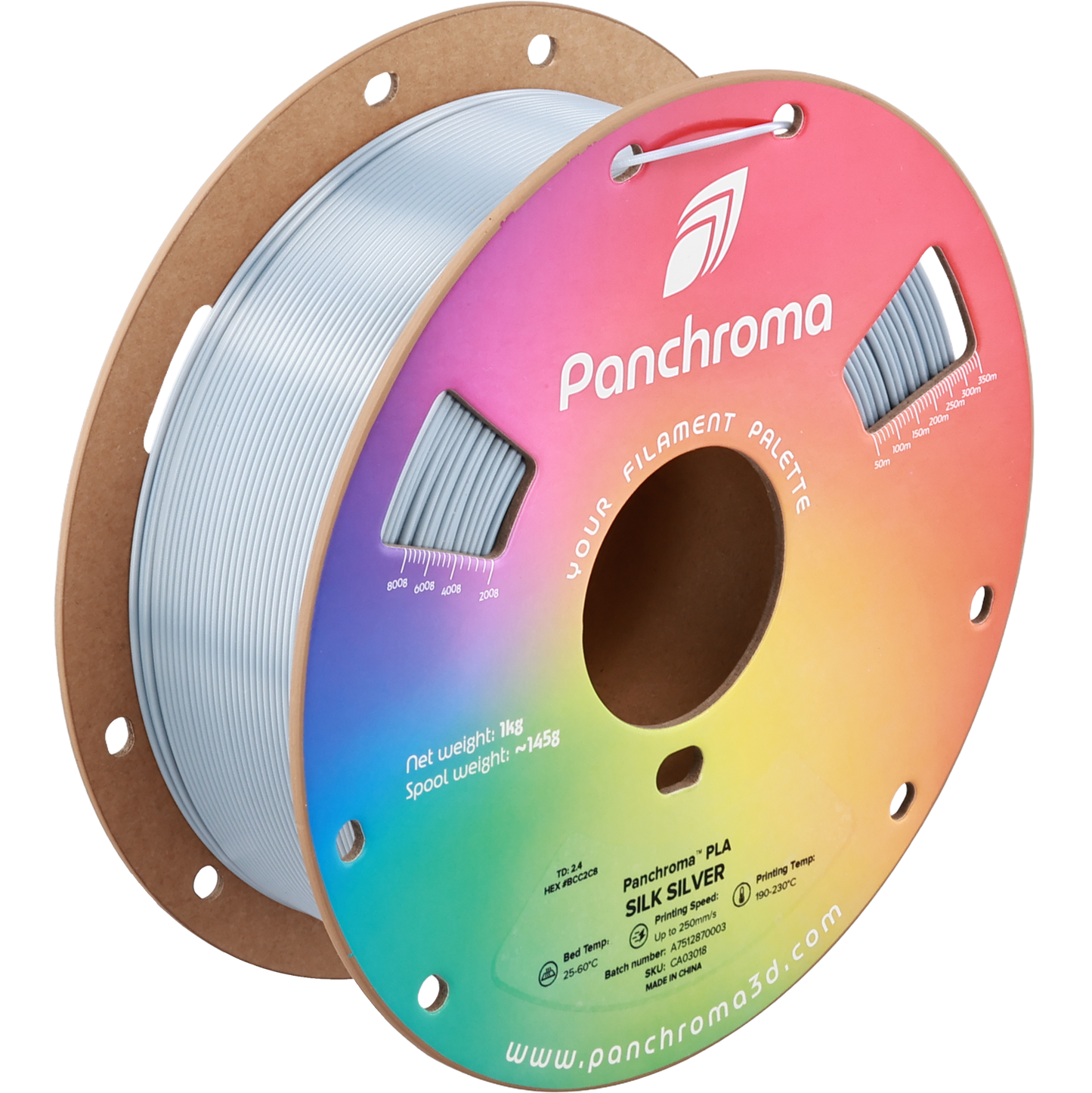 Polymaker Panchroma PLA Silk Silver 1.75 mm 1kg