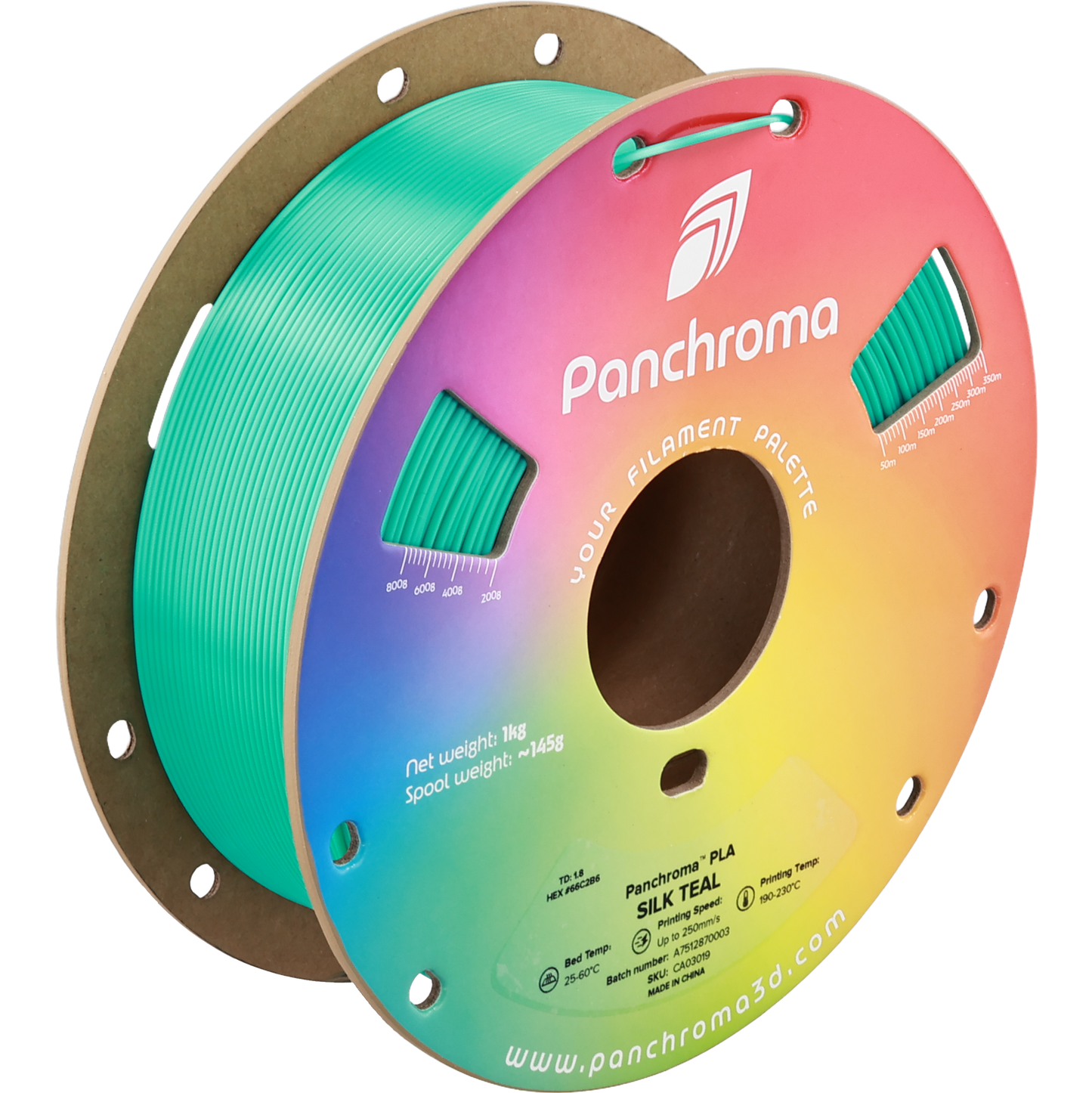 Polymaker Panchroma PLA Silk Teal 1.75 mm 1kg