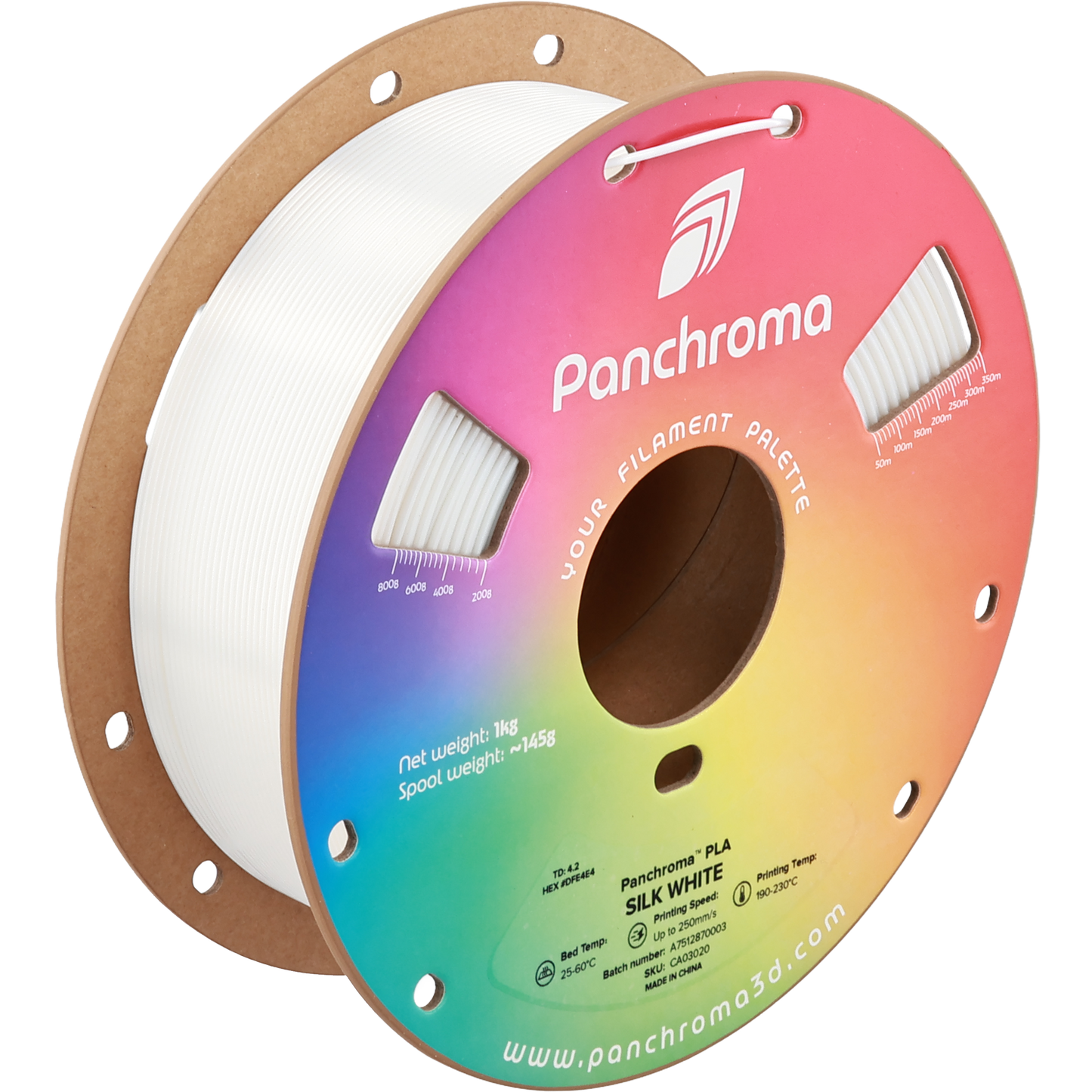 Polymaker Panchroma PLA Silk White 1.75 mm 1kg