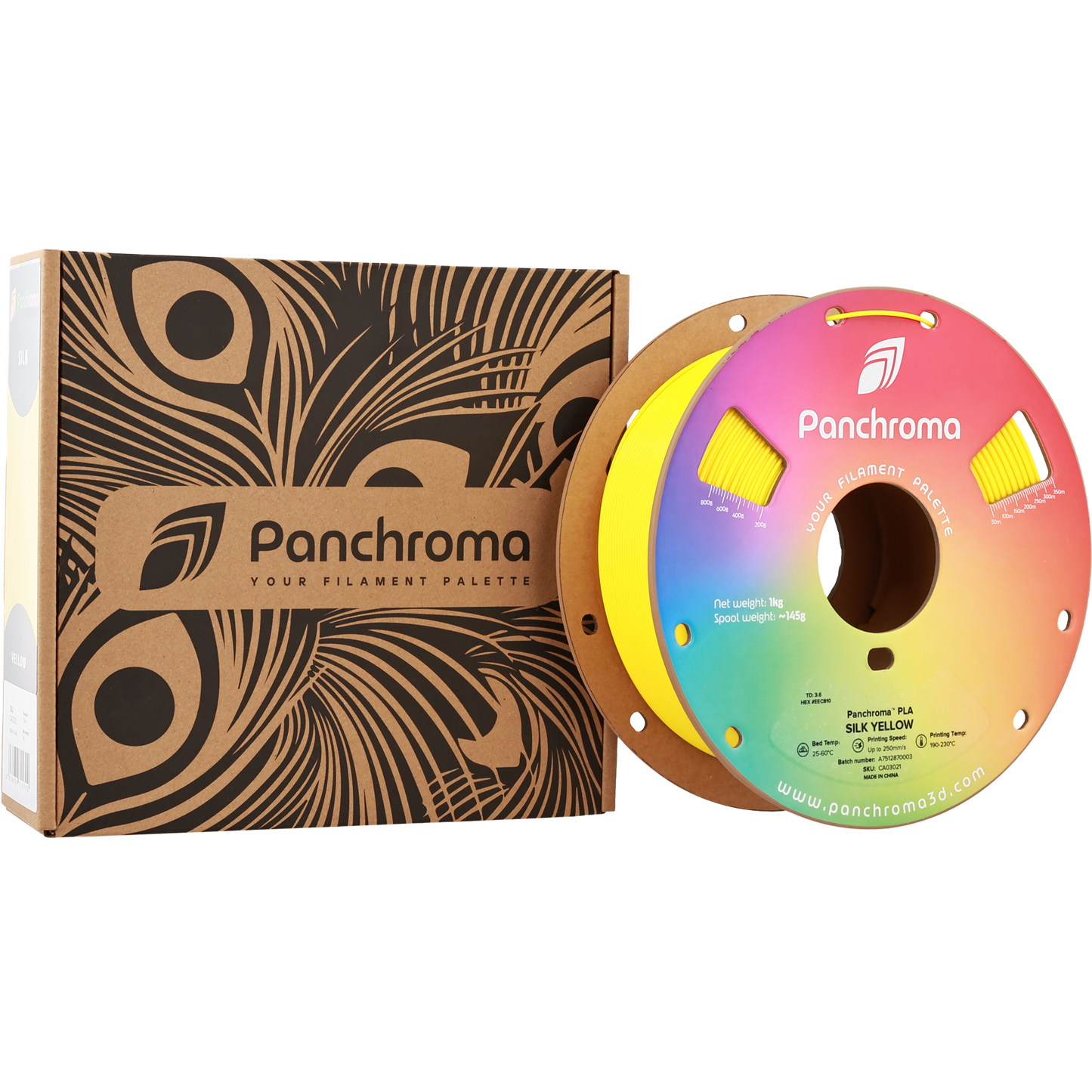 Polymaker Panchroma PLA Silk Yellow 1.75 mm 1kg