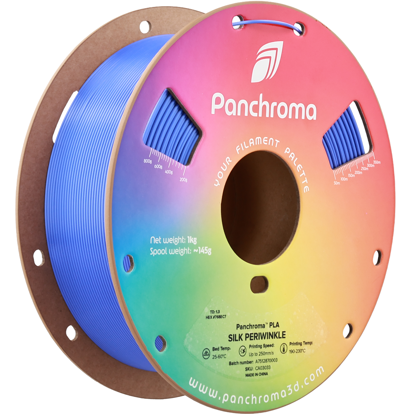 Polymaker Panchroma PLA Silk Periwinkle 1.75 mm 1kg