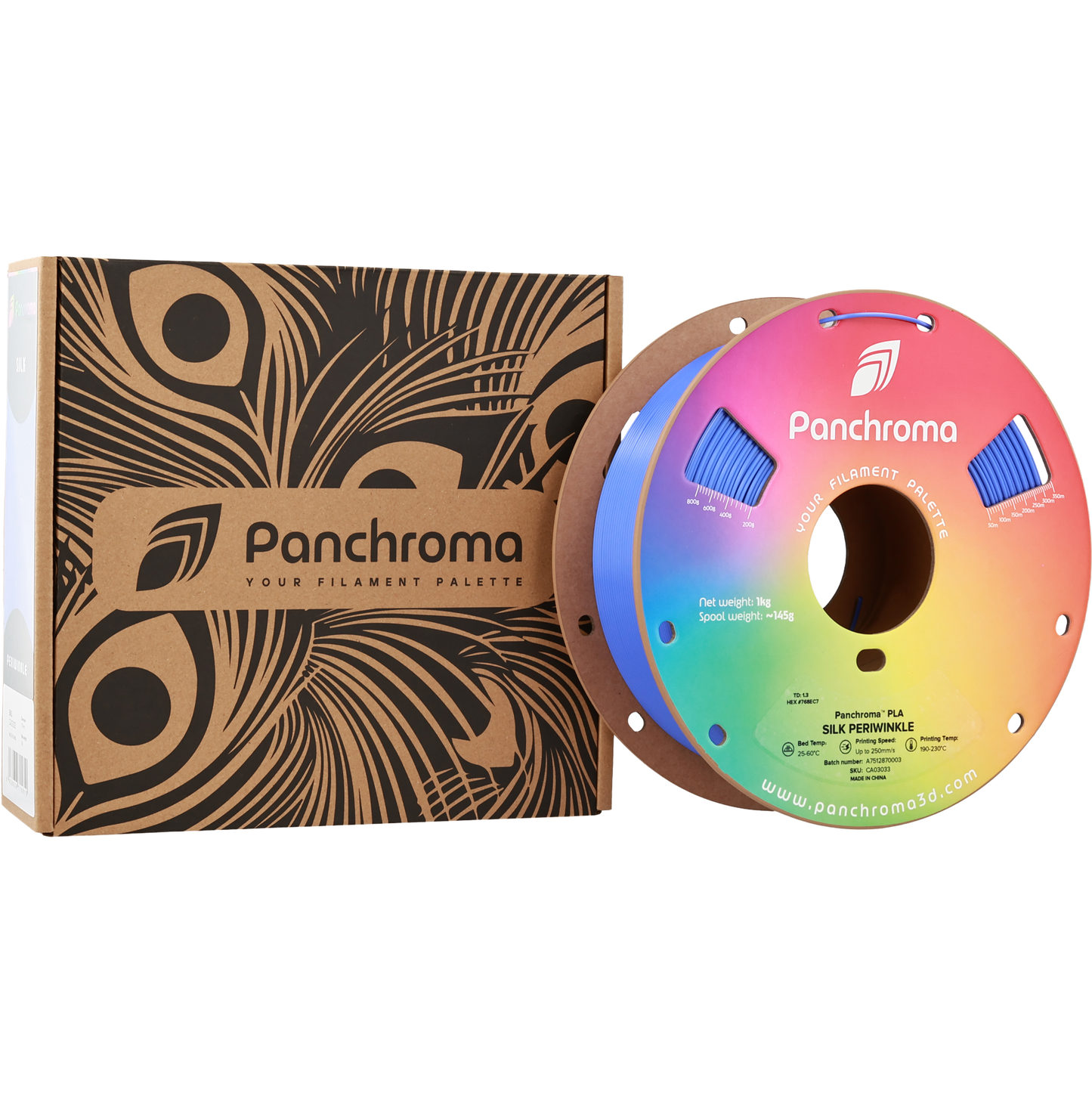 Polymaker Panchroma PLA Silk Periwinkle 1.75 mm 1kg