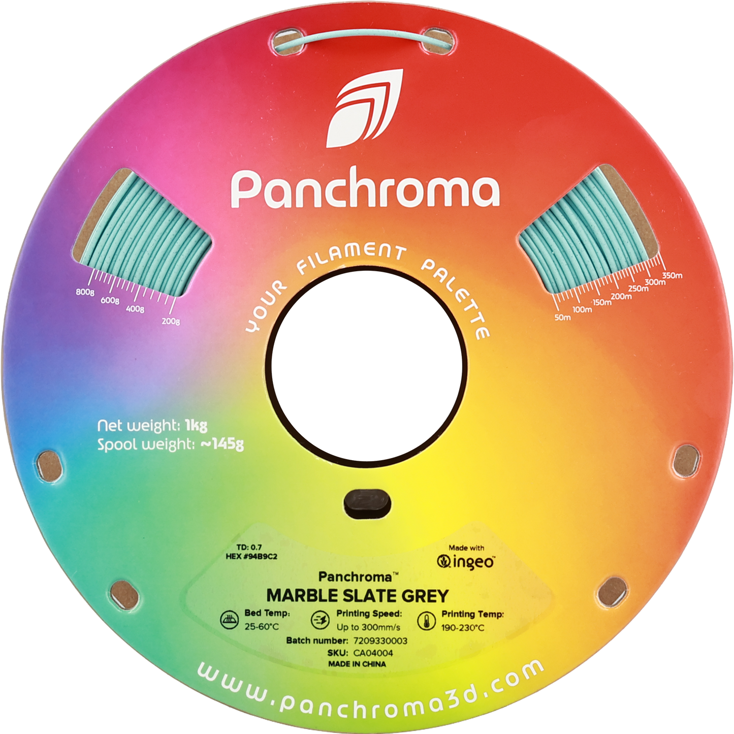 Polymaker Panchroma PLA Marble Slate Grey 1.75 mm 1kg