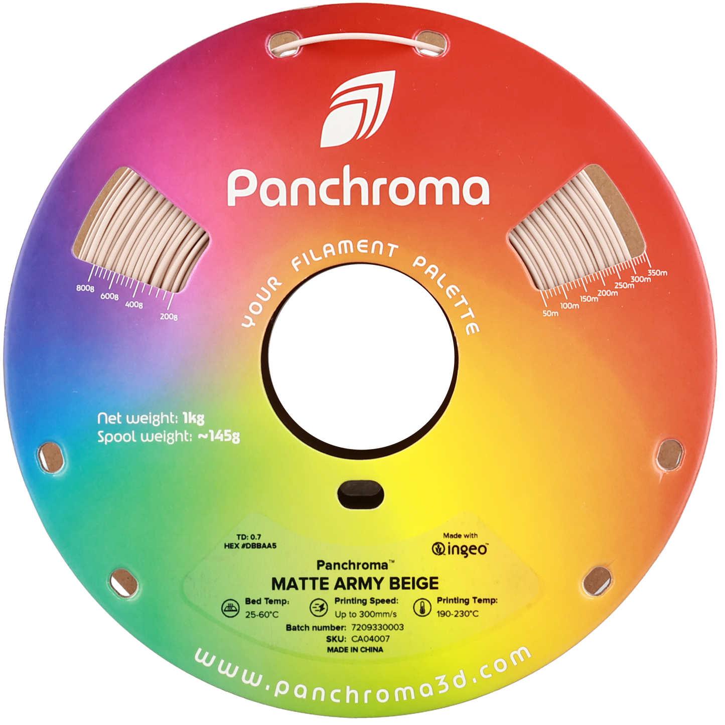 Polymaker Panchroma PLA Matte Army Beige 1.75 mm 1kg
