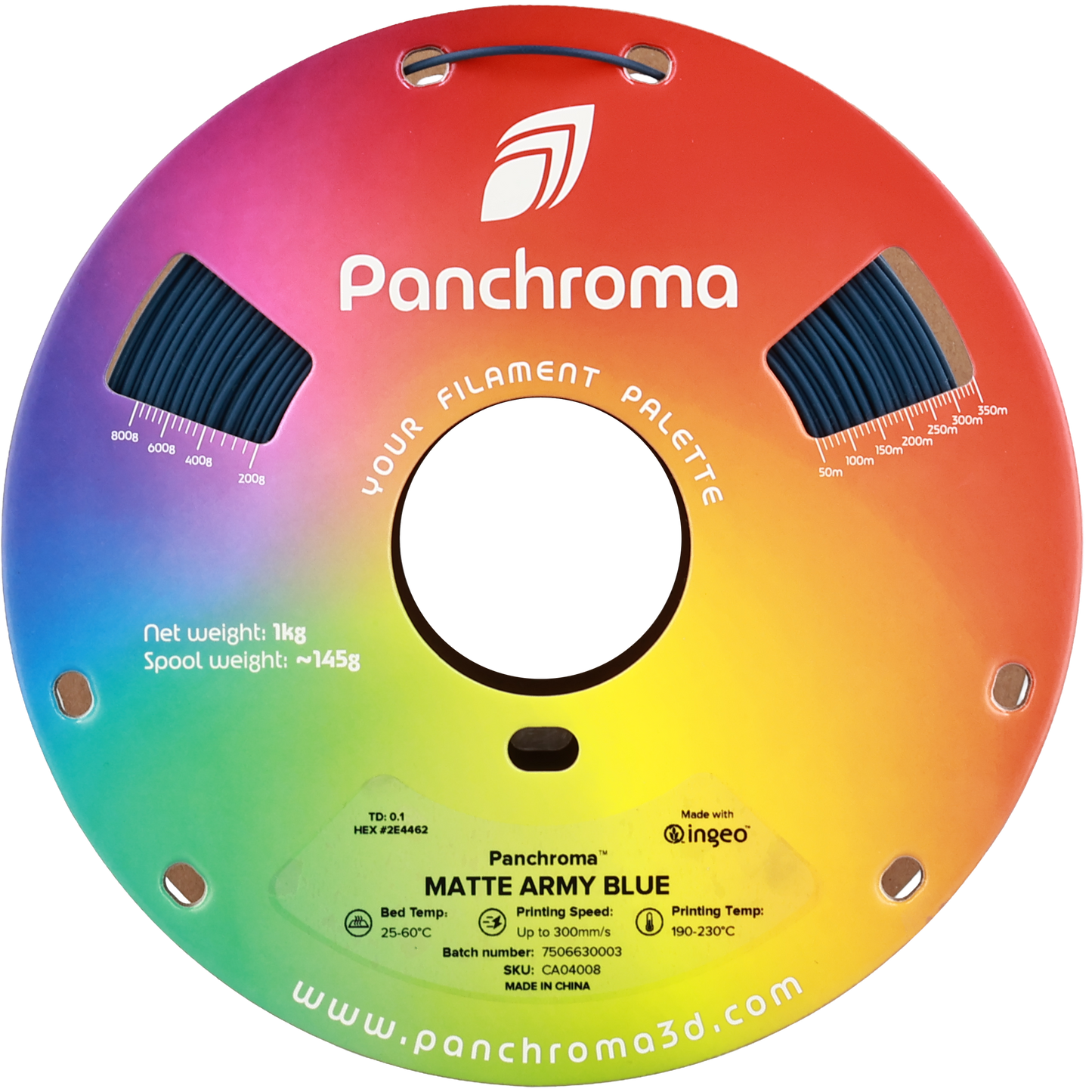 Polymaker Panchroma PLA Matte Army Blue 1.75 mm 1kg