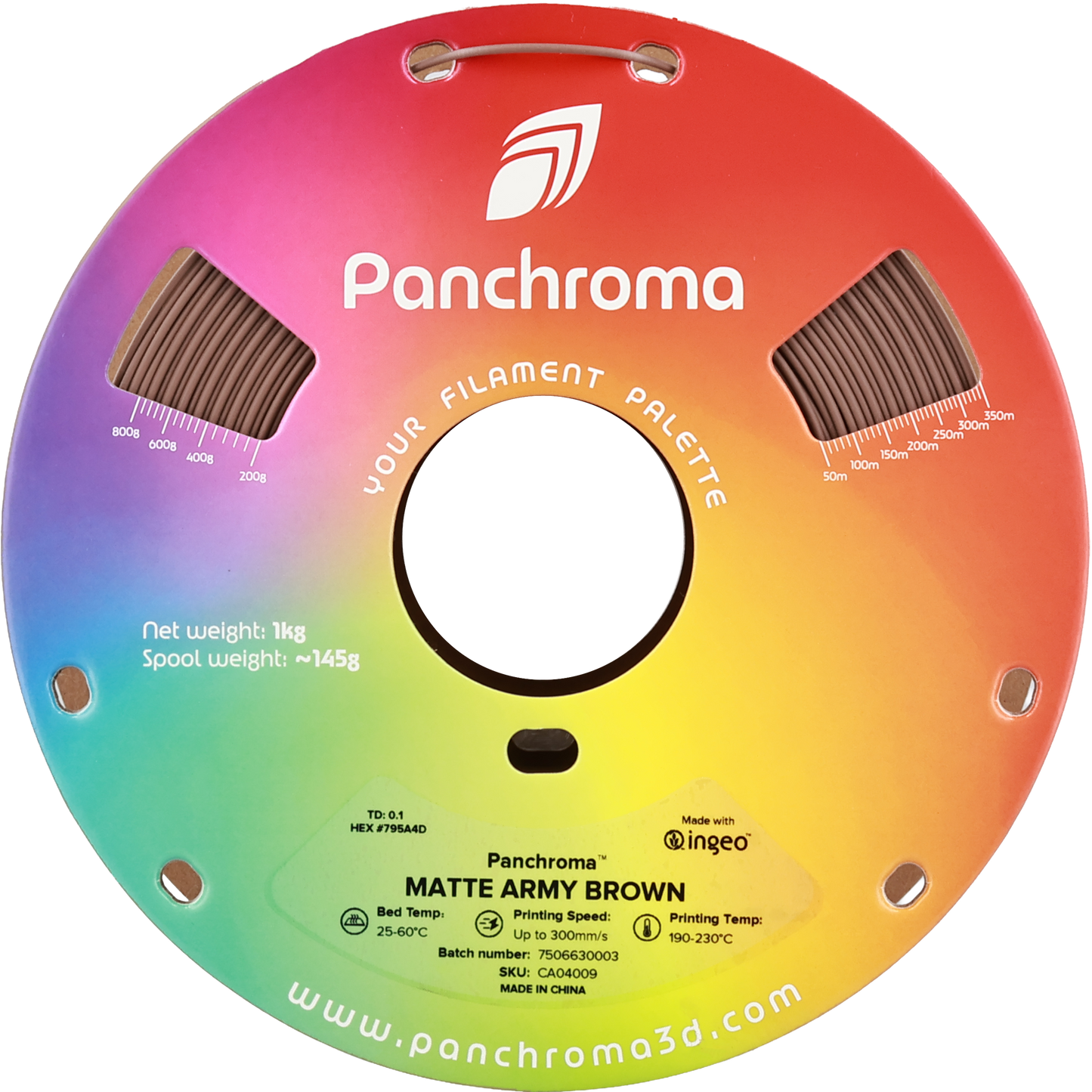 Polymaker Panchroma PLA Matte Army Brown 1.75 mm 1kg