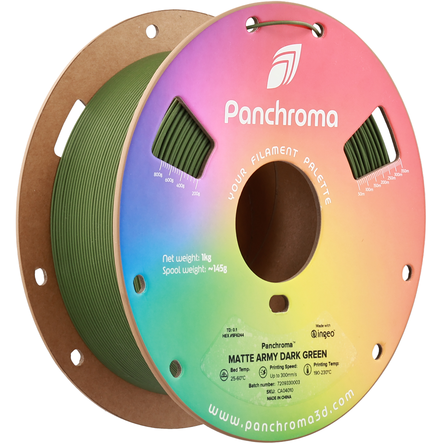 Polymaker Panchroma PLA MAtte Army Dark Green 1.75 mm 1kg