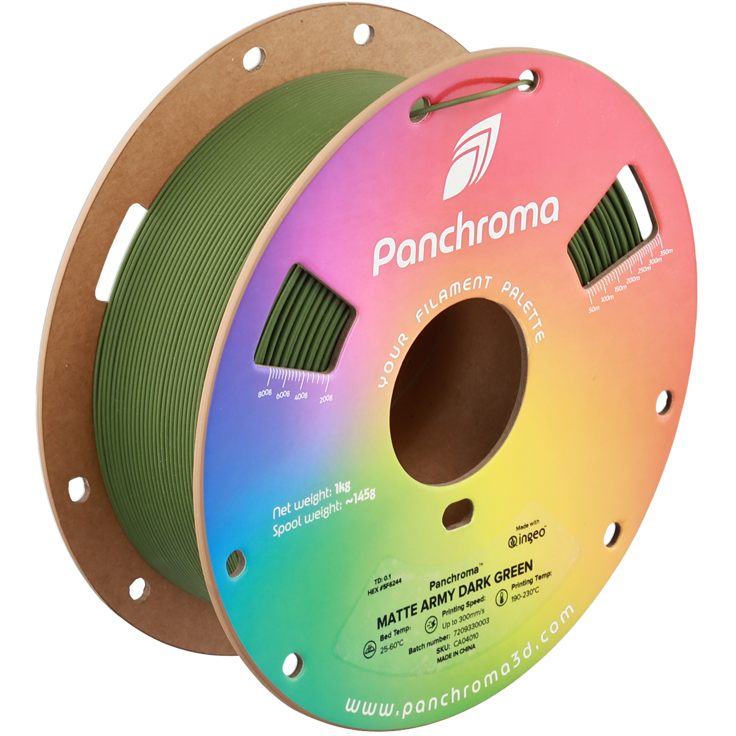 Polymaker Panchroma PLA MAtte Army Dark Green 1.75 mm 1kg