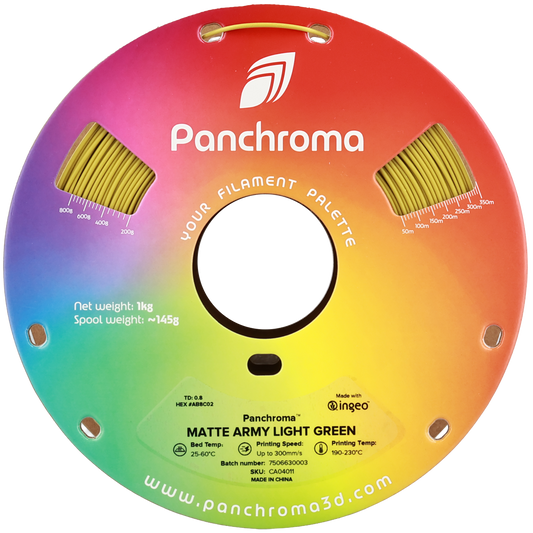 Polymaker Panchroma PLA Matte Army Light Green 1.75 mm 1kg