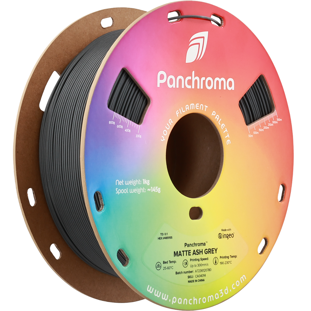 Polymaker Panchroma PLA Matte Ash Grey 1.75 mm 1kg