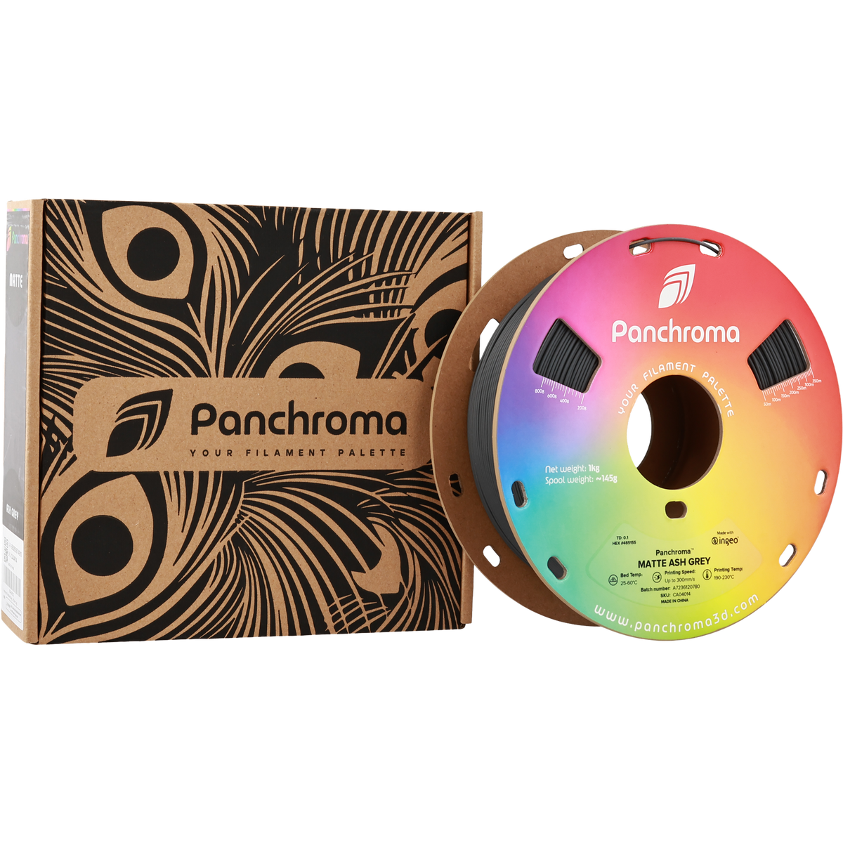 Polymaker Panchroma PLA Matte Ash Grey 1.75 mm 1kg