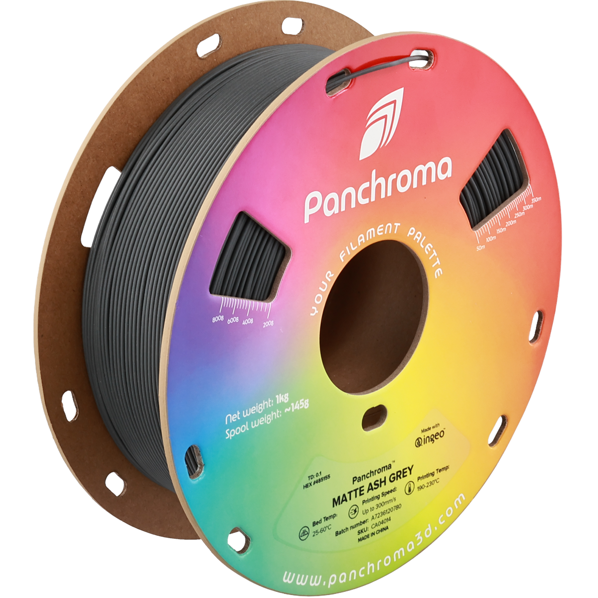 Polymaker Panchroma PLA Matte Ash Grey 1.75 mm 1kg