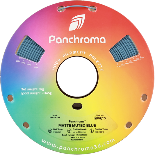 Polymaker Panchroma PLA Matte Muted Blue 1.75 mm 1kg