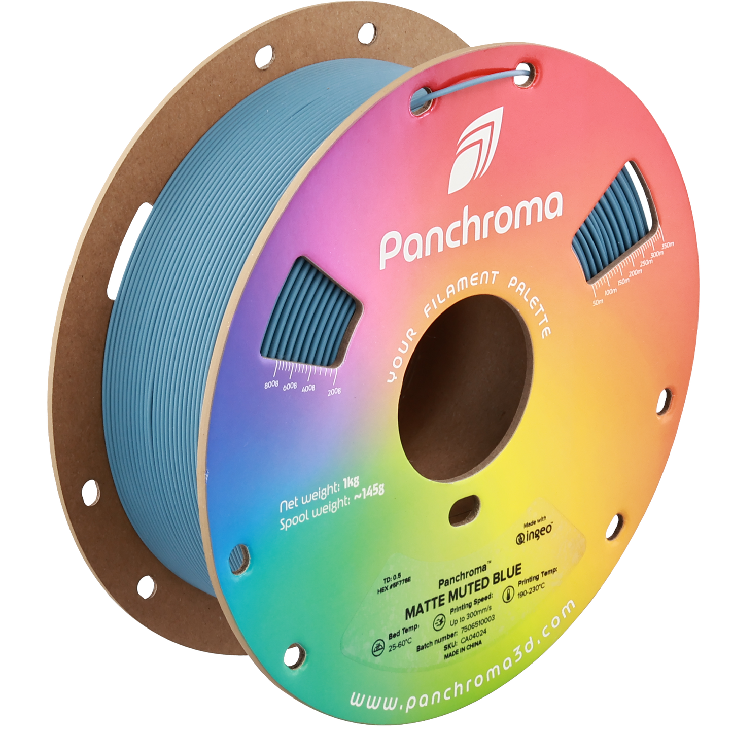 Polymaker Panchroma PLA Matte Muted Blue 1.75 mm 1kg