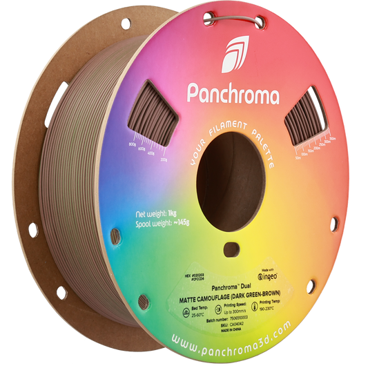 Polymaker Panchroma PLA Dual Matte Camouflage 1,75mm 1kg - Dark Green-Brown
