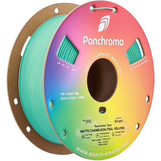 Polymaker Panchroma PLA Dual Matte Chameleon 1,75mm 1kg - Teal-Yellow