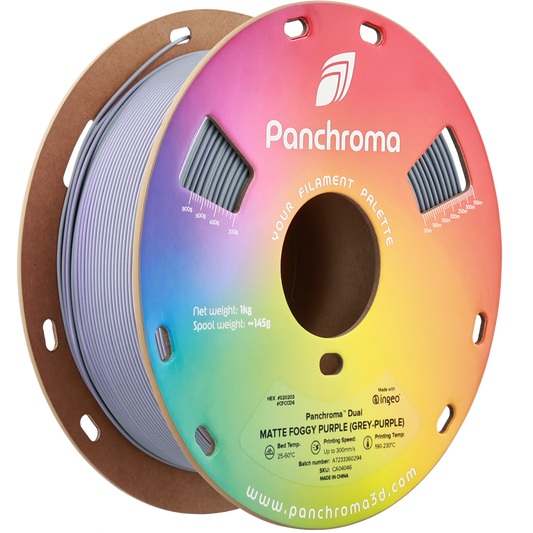 Polymaker Panchroma PLA Dual Matte Foggy Purple 1,75mm 1kg - Grey-Purple