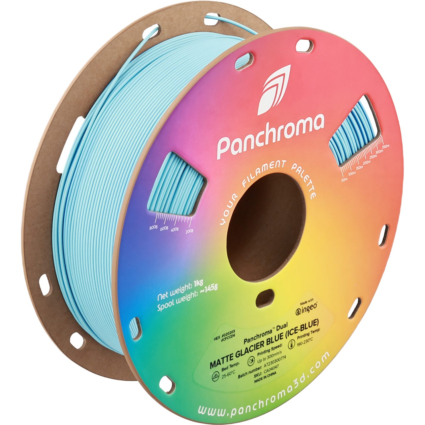 Polymaker Panchroma PLA Dual Matte Glacier Blue 1,75mm 1kg - Ice-Blue