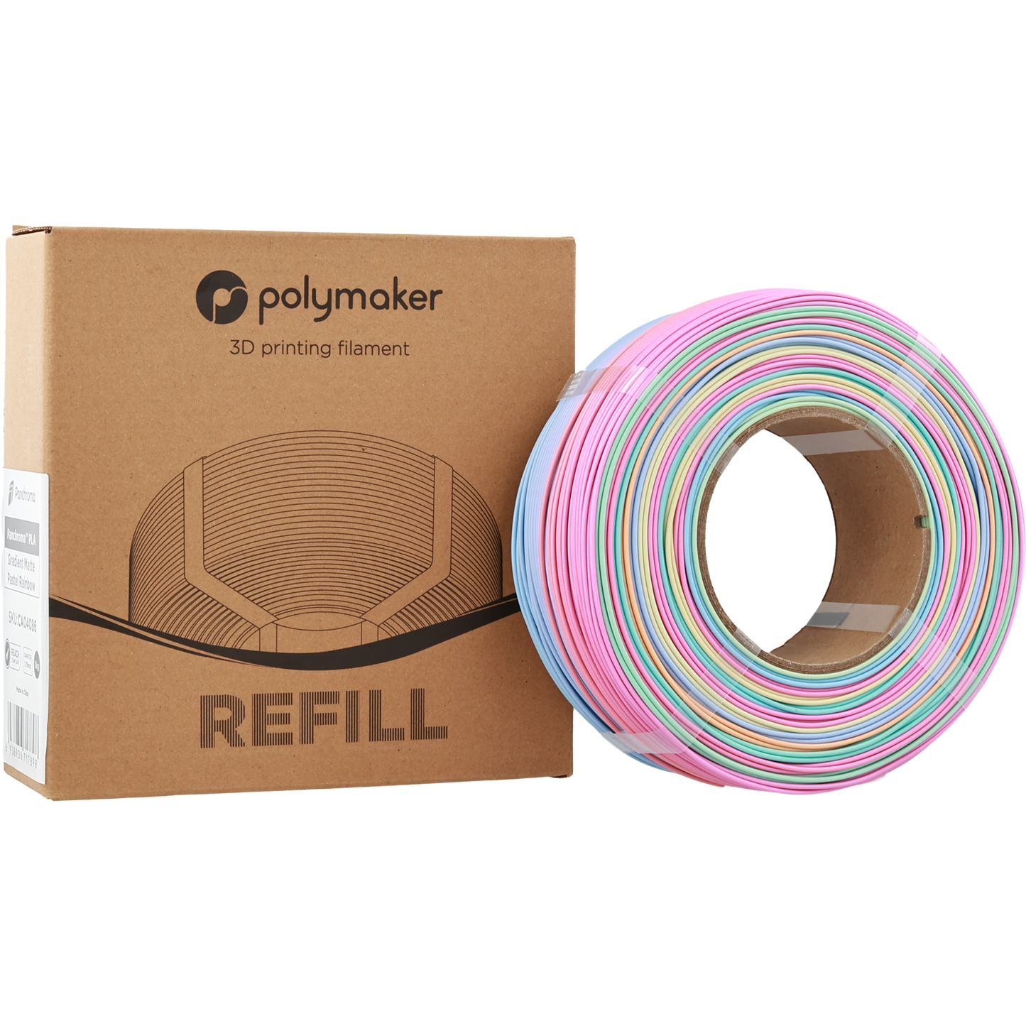 Polymaker Panchroma PLA Matte Pastel Rainbow 1.75 mm 1kg REFILL
