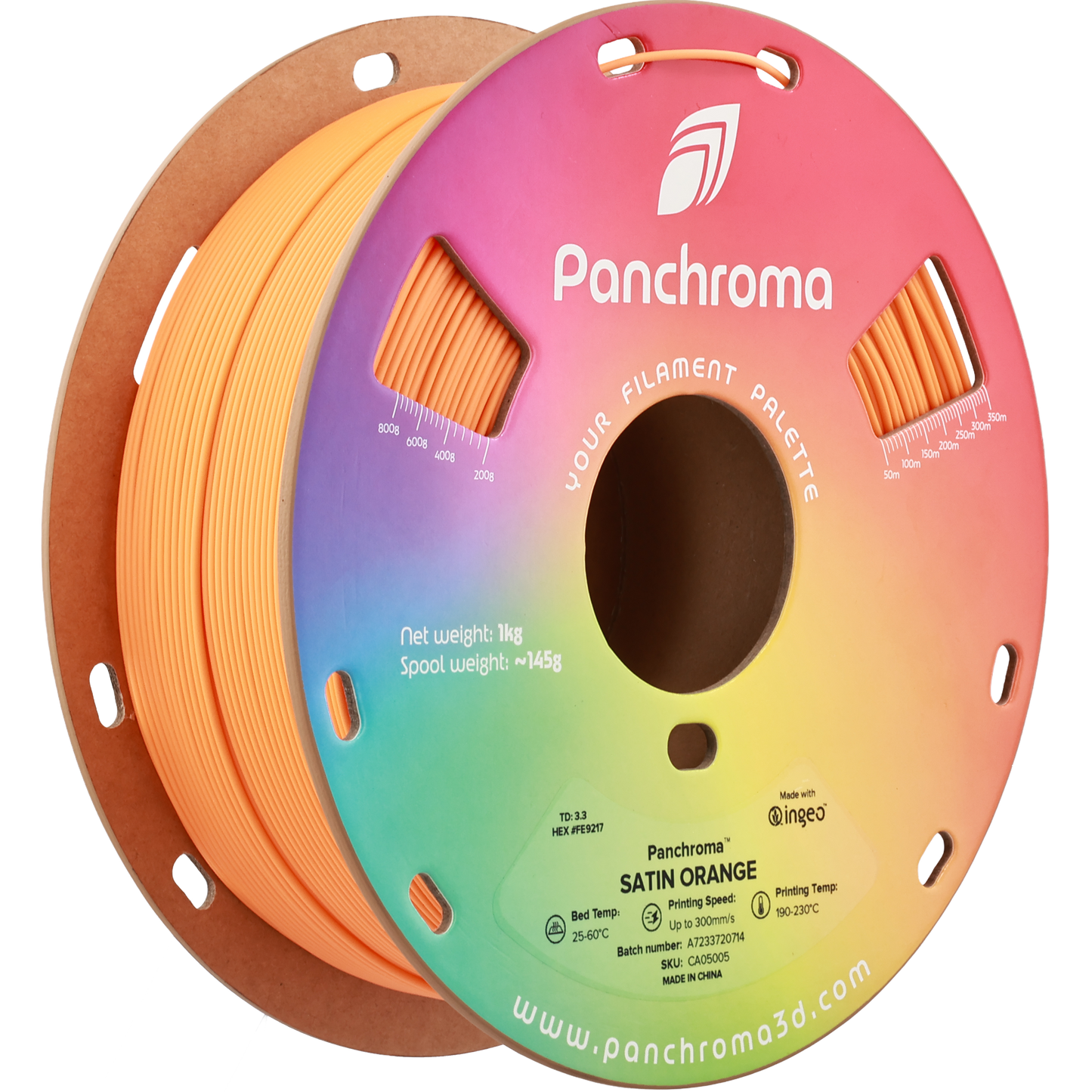 Polymaker Panchroma PLA Satin Orange 1.75 mm 1kg