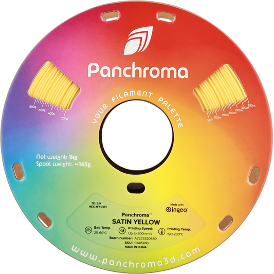 Polymaker Panchroma PLA Satin Yellow 1.75 mm 1kg