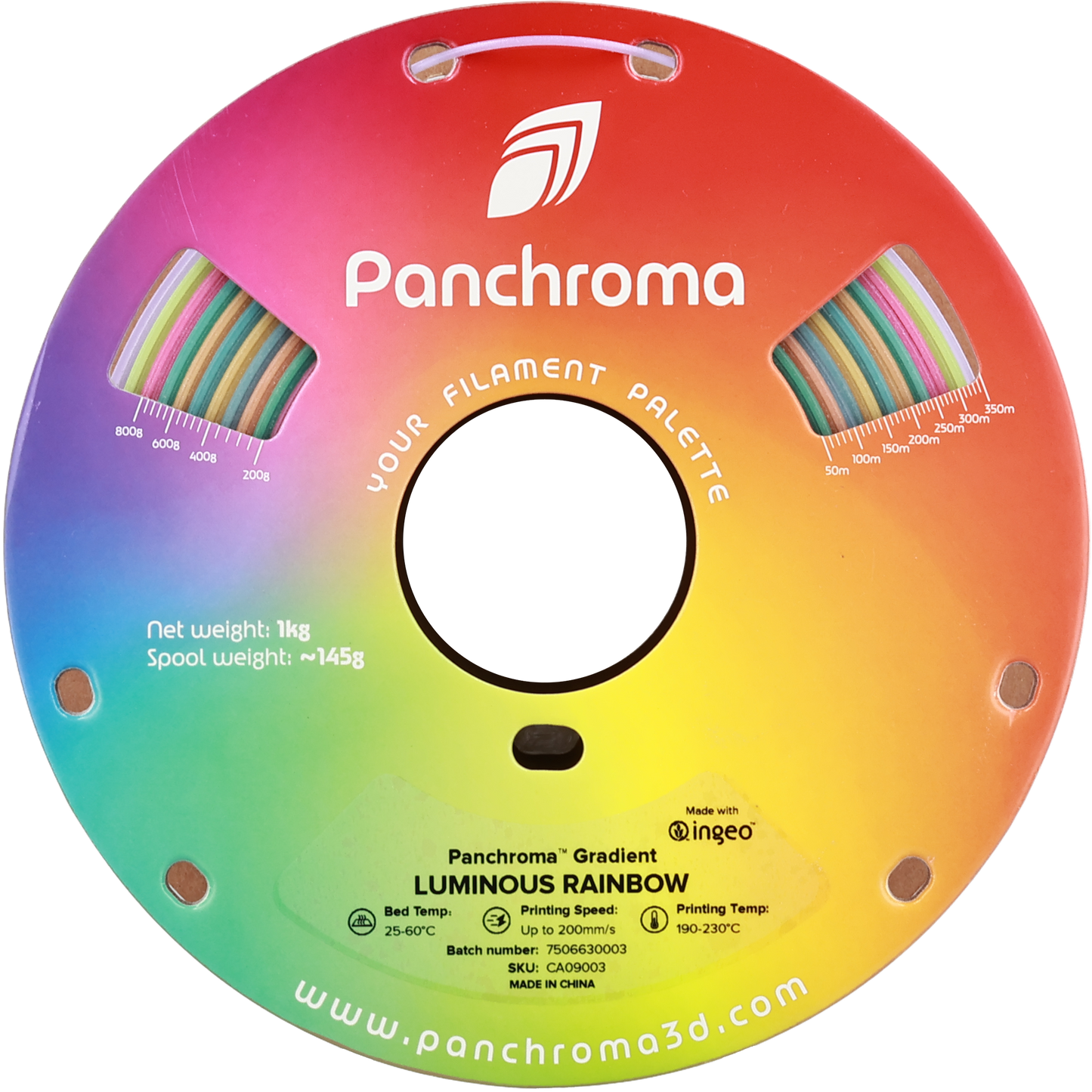 Polymaker Panchroma PLA Gradient Luminous Rainbow 1.75 mm 1kg