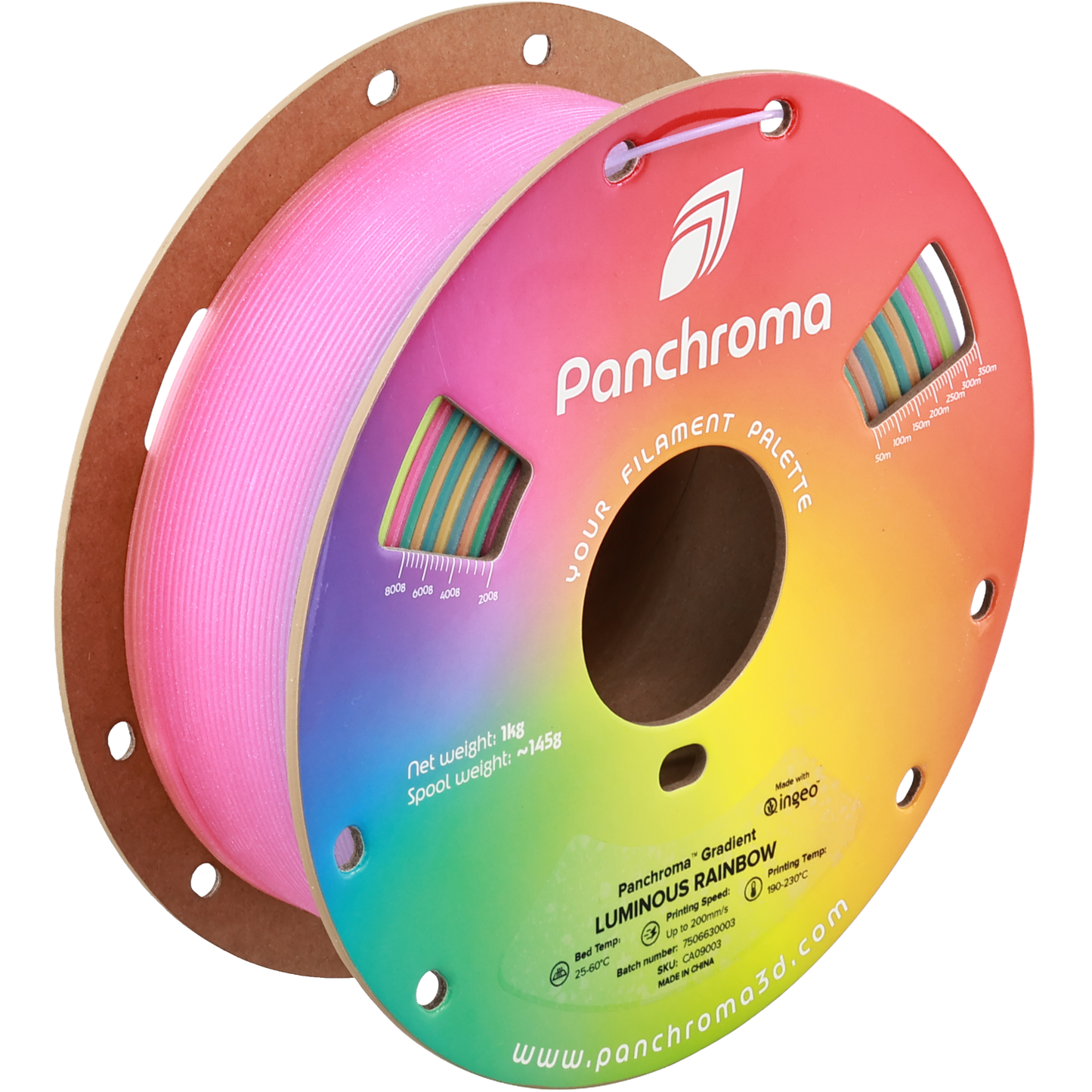 Polymaker Panchroma PLA Gradient Luminous Rainbow 1.75 mm 1kg
