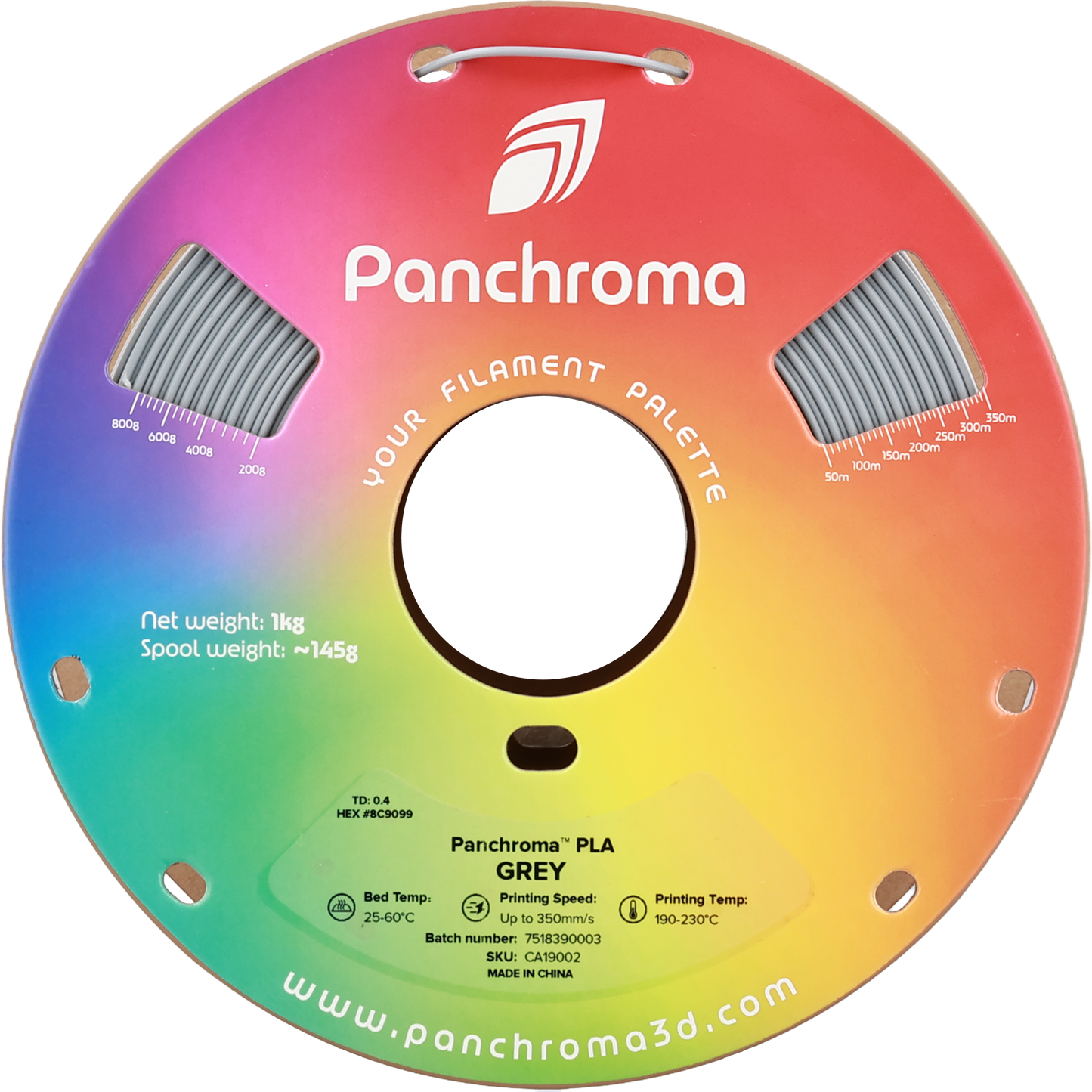 Polymaker Panchroma PLA Grey 1.75 mm 1kg