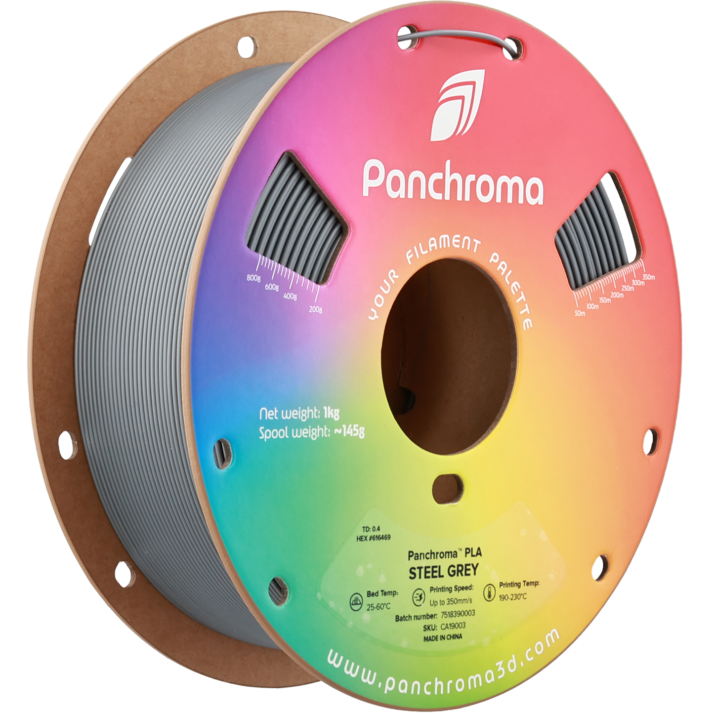 Polymaker Panchroma PLA Steel Grey 1.75 mm 1kg