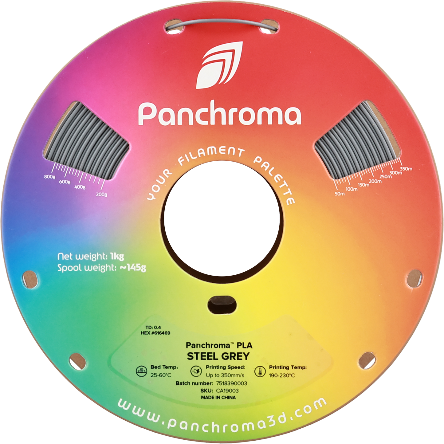 Polymaker Panchroma PLA Steel Grey 1.75 mm 1kg