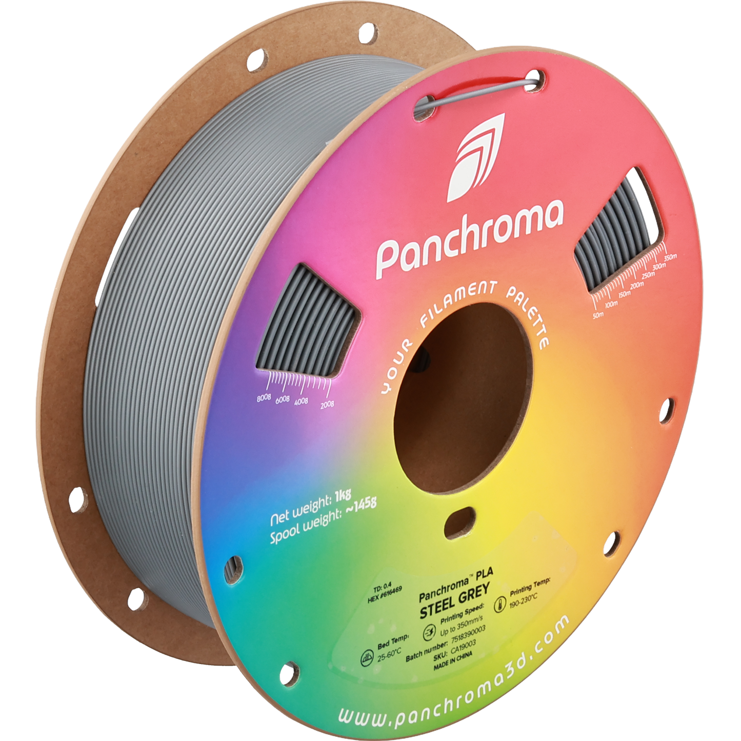 Polymaker Panchroma PLA Steel Grey 1.75 mm 1kg