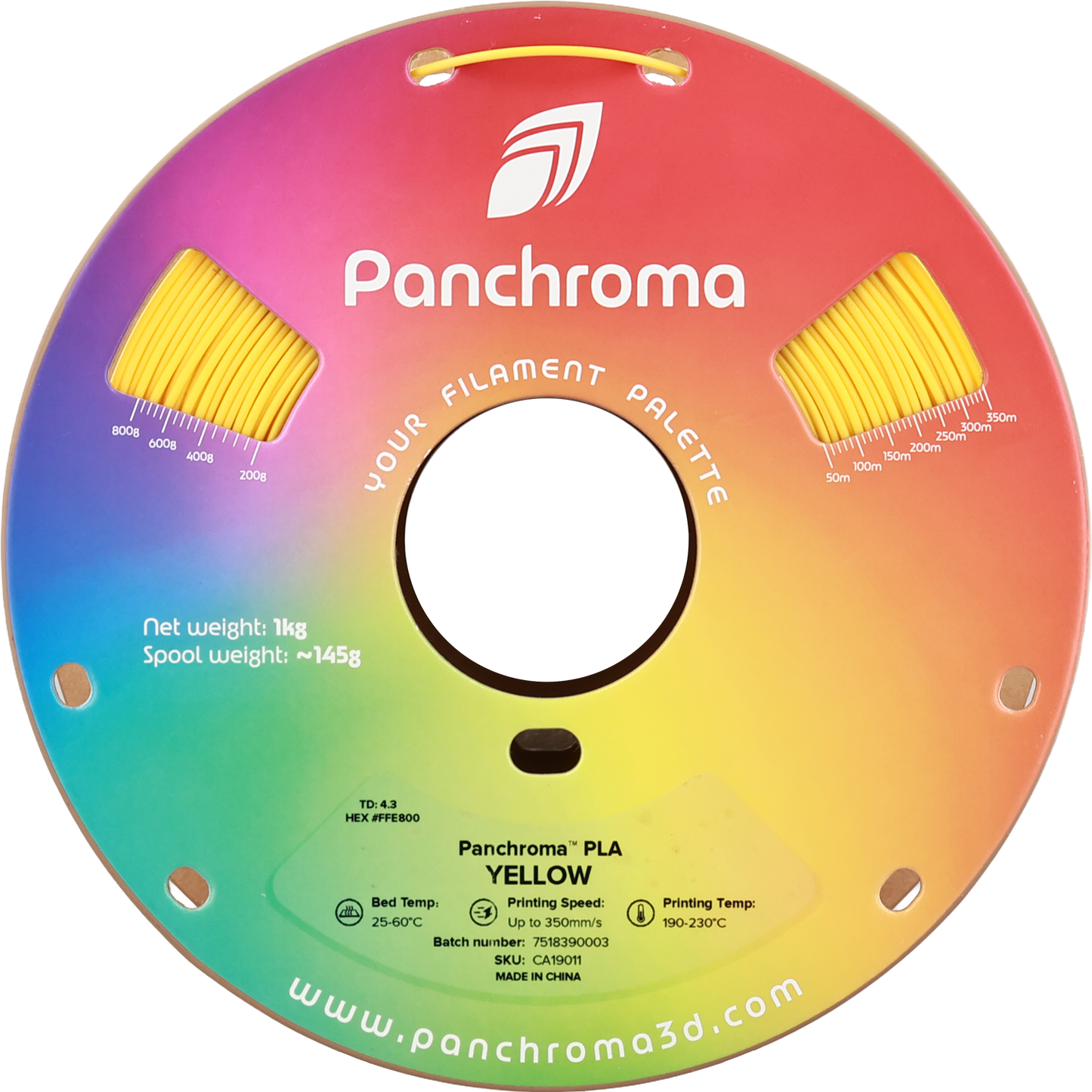 Polymaker Panchroma PLA Yellow 1.75 mm 1kg