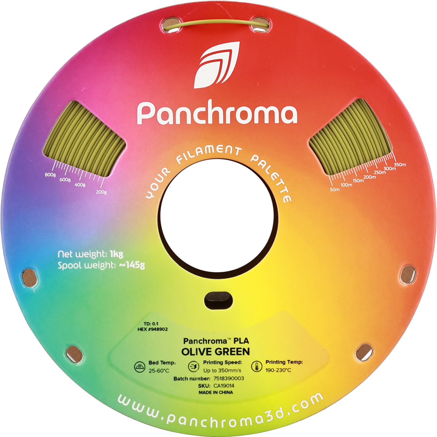 Polymaker Panchroma PLA Olive Green 1.75 mm 1kg