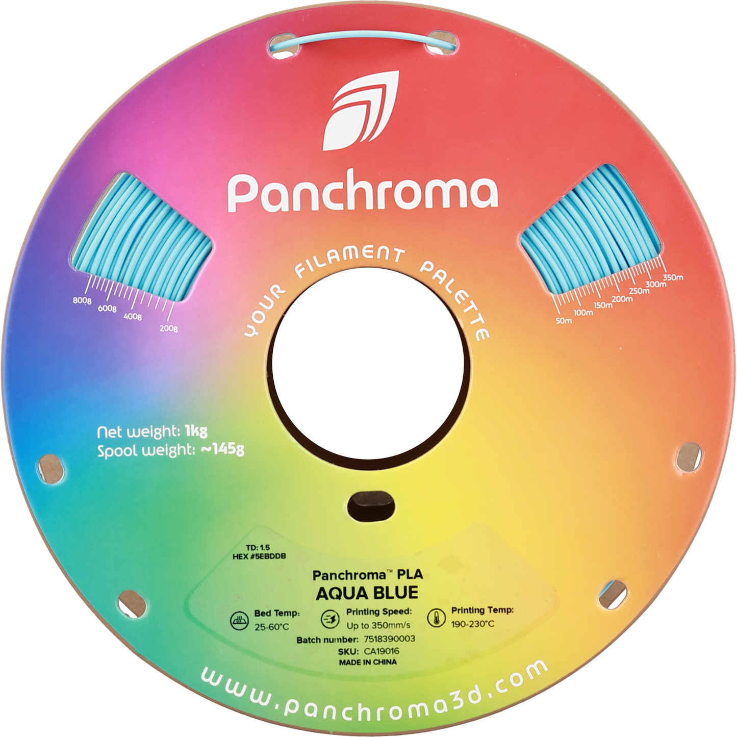 Polymaker Panchroma PLA Aqua Blue 1.75 mm 1kg