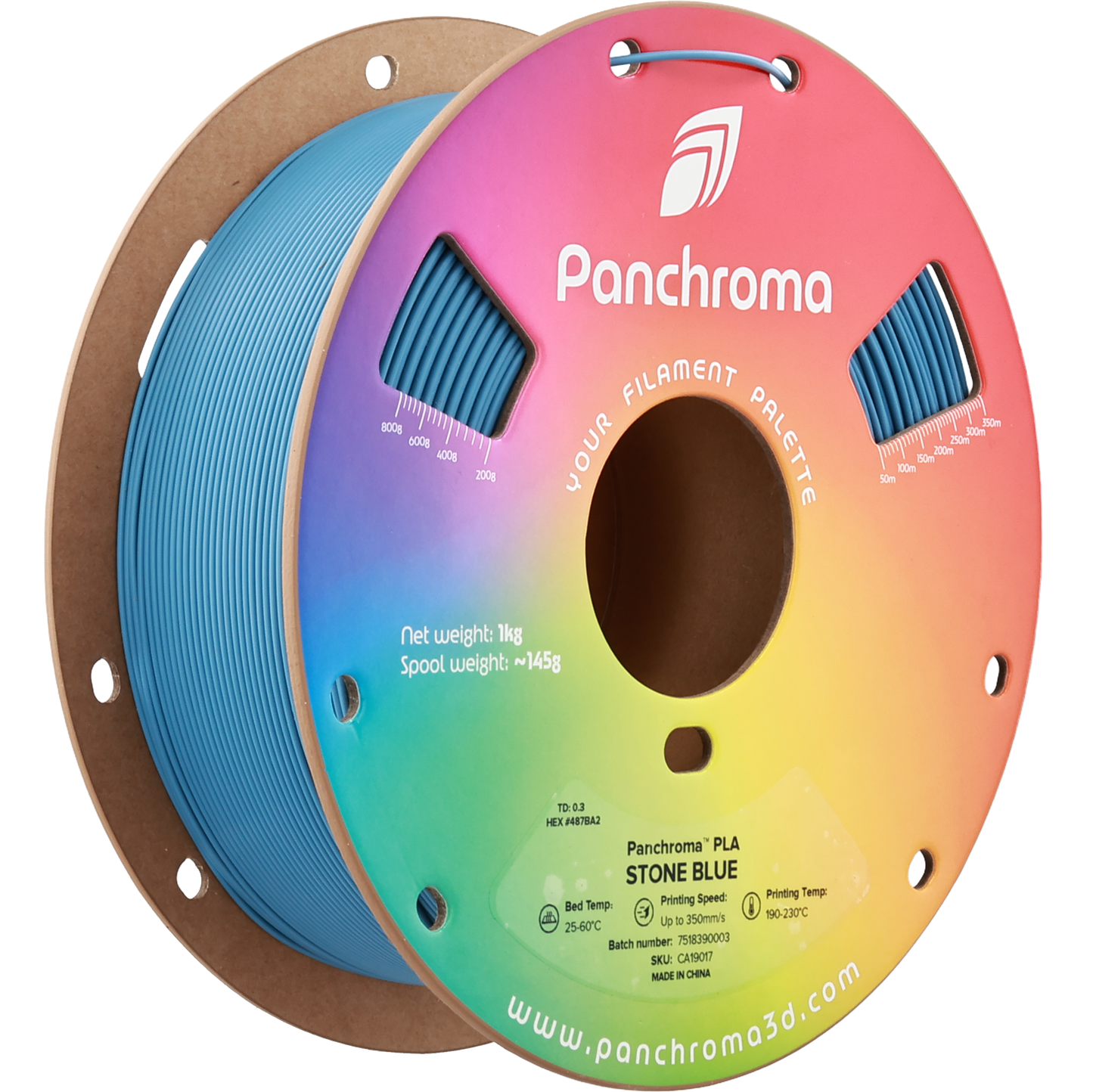 Polymaker Panchroma PLA Stone Blue 1.75 mm 1kg