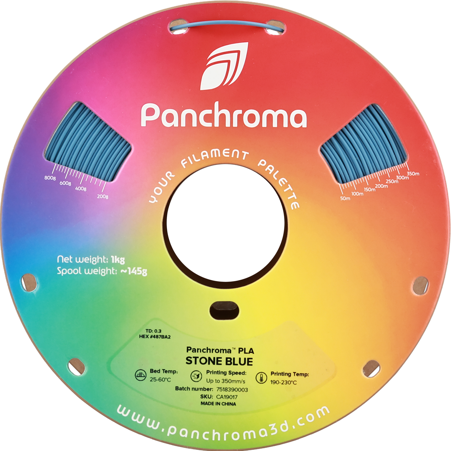 Polymaker Panchroma PLA Stone Blue 1.75 mm 1kg