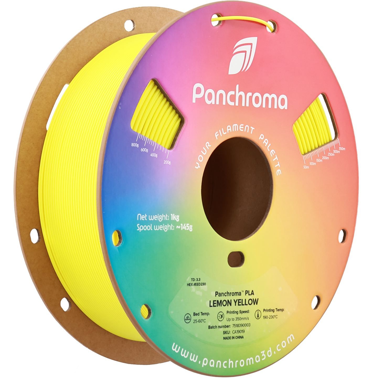 Polymaker Panchroma PLA Lemon Yellow 1.75 mm 1kg