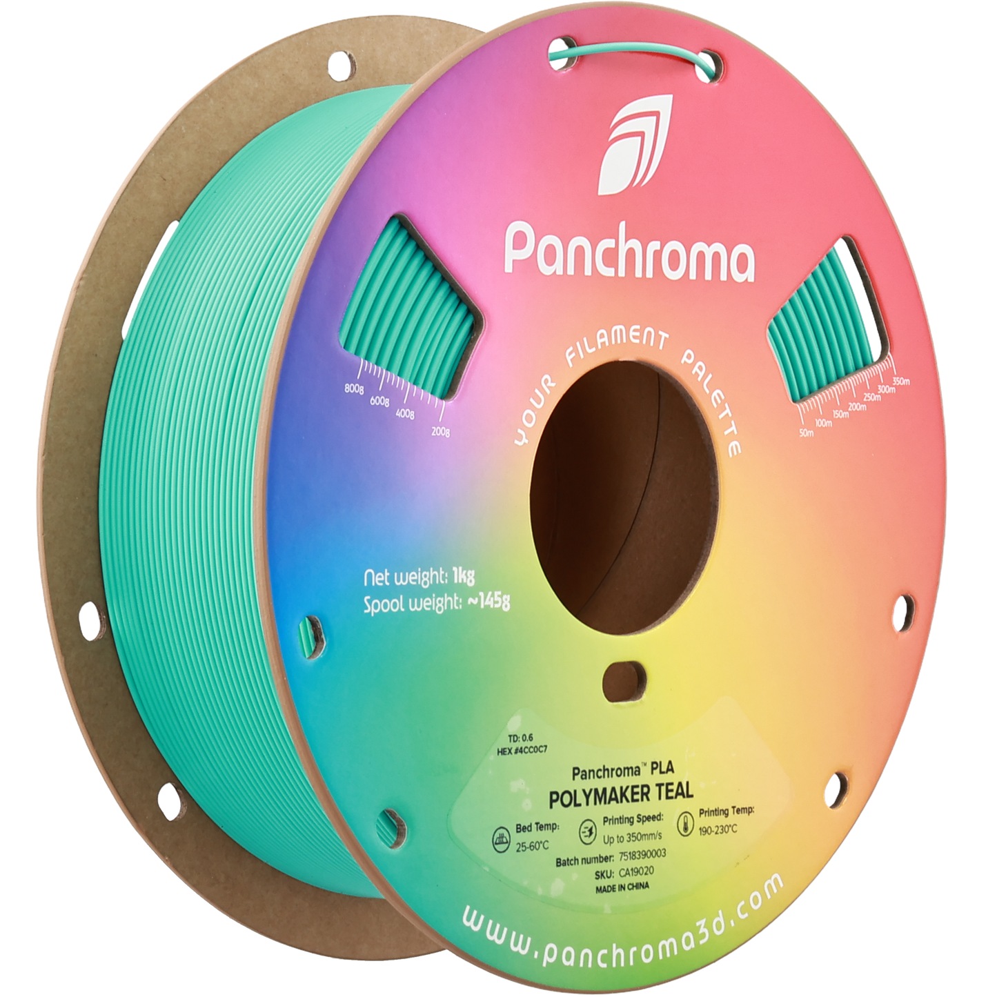Polymaker Panchroma PLA Teal 1.75 mm 1kg