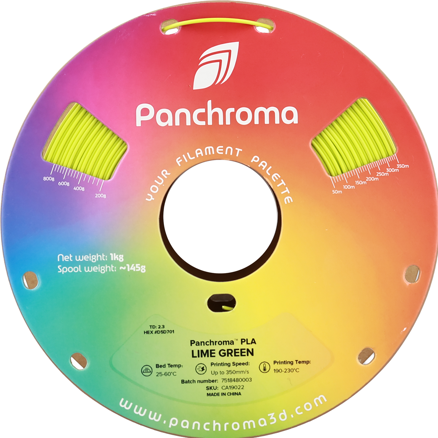 Polymaker Panchroma PLA Lime Green 1.75 mm 1kg