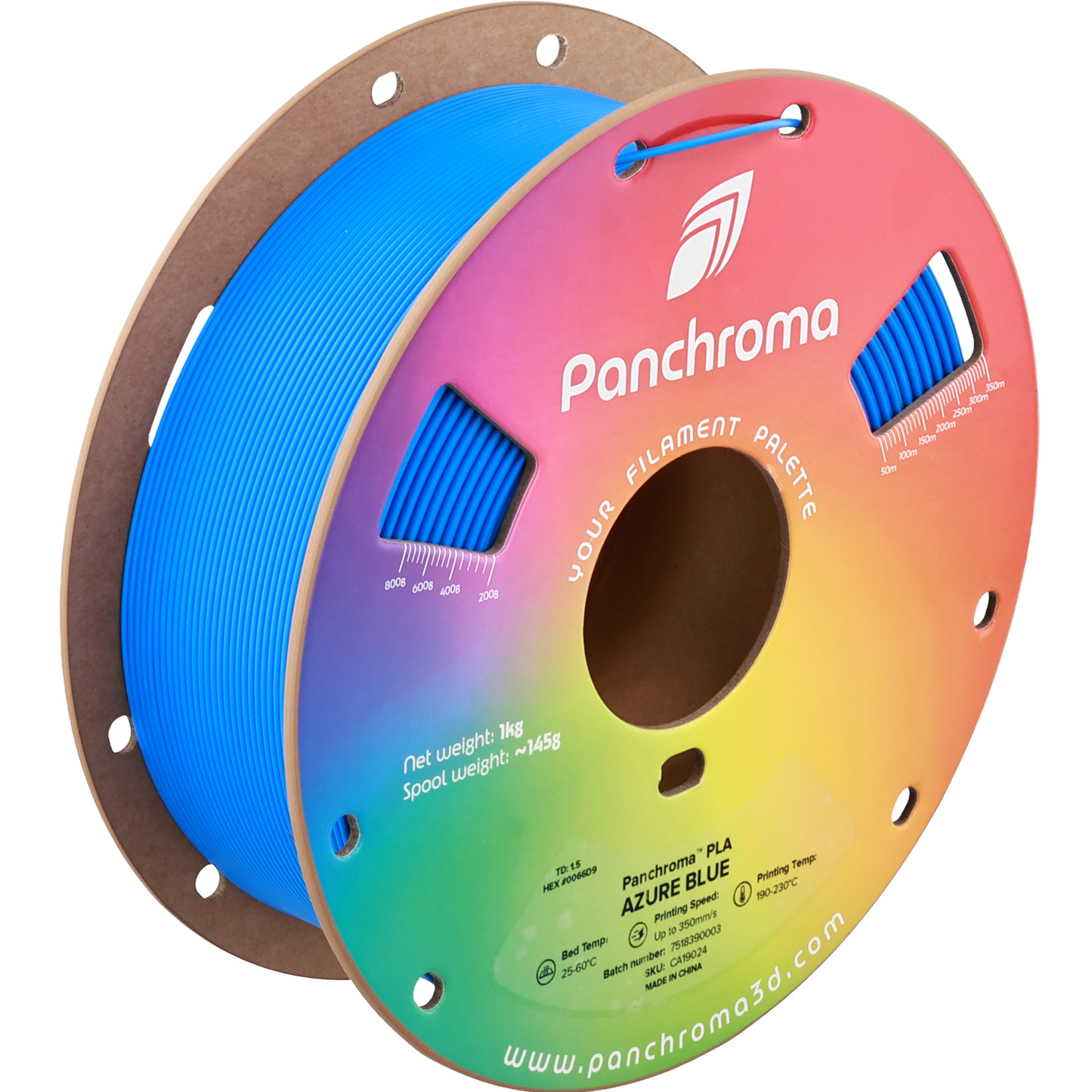 Polymaker Panchroma PLA Azure Blue 1.75 mm 1kg