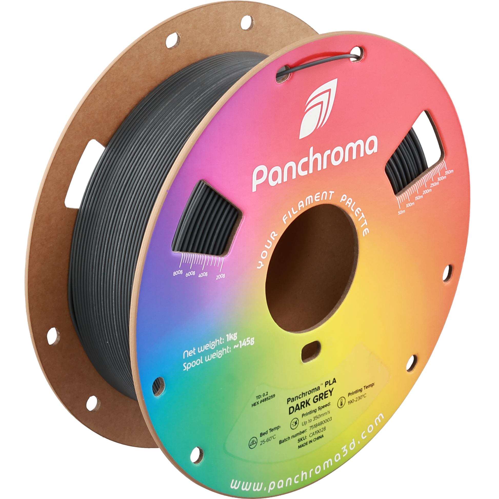 Polymaker Panchroma PLA Dark Grey 1.75mm 1kg