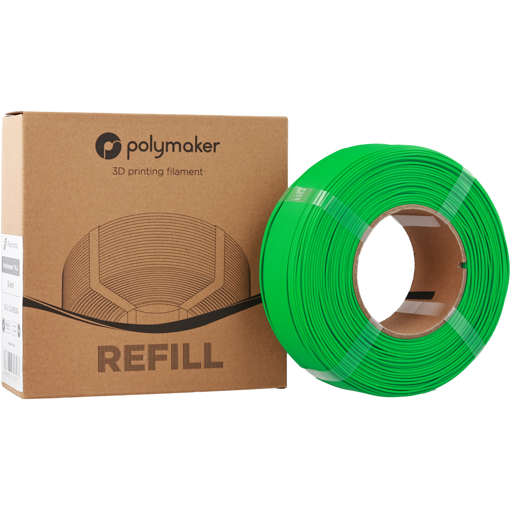 Polymaker Panchroma PLA Green 1.75 mm 1kg REFILL