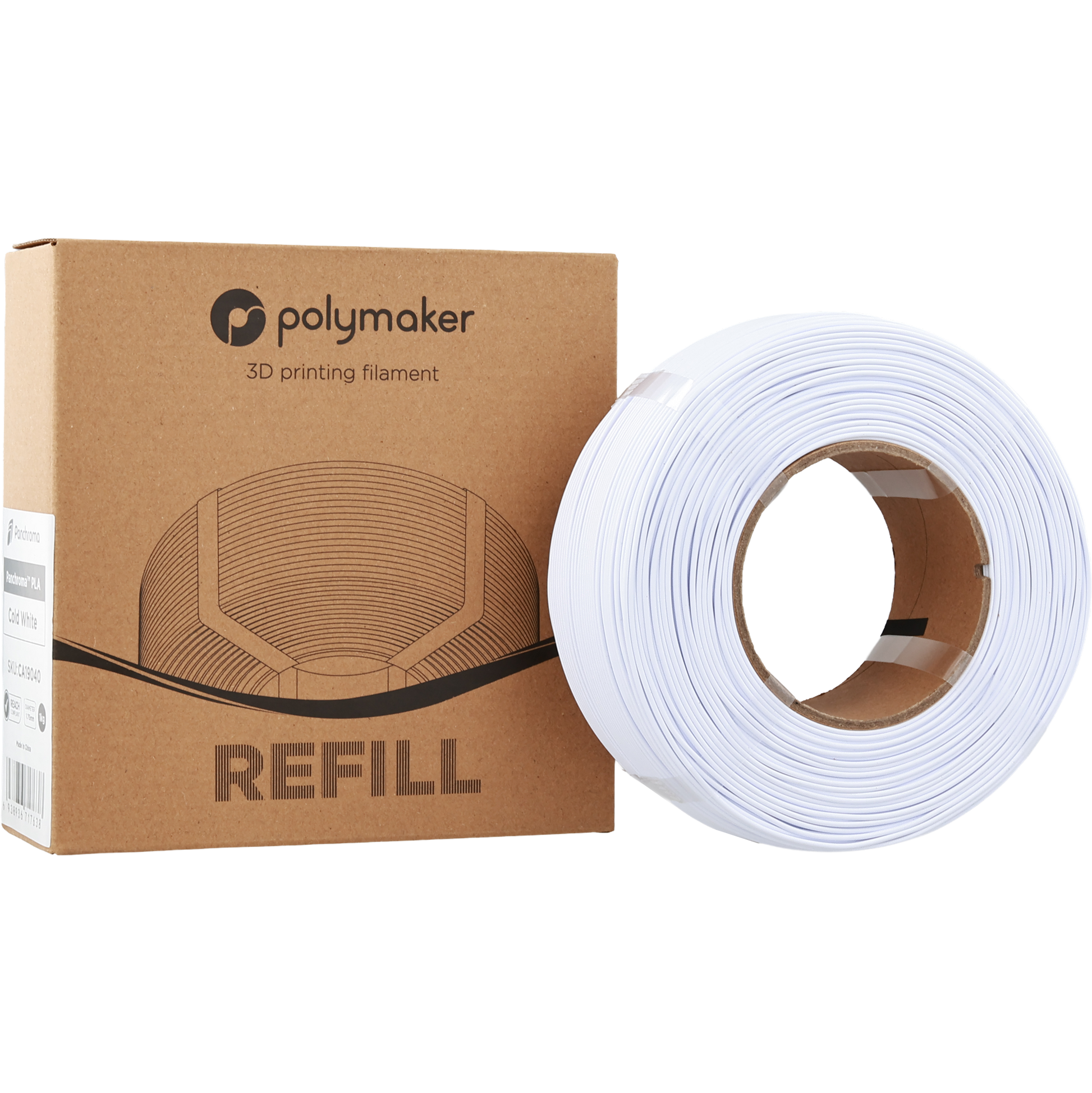 Polymaker Panchroma PLA Cold White 1.75 mm 1kg REFILL