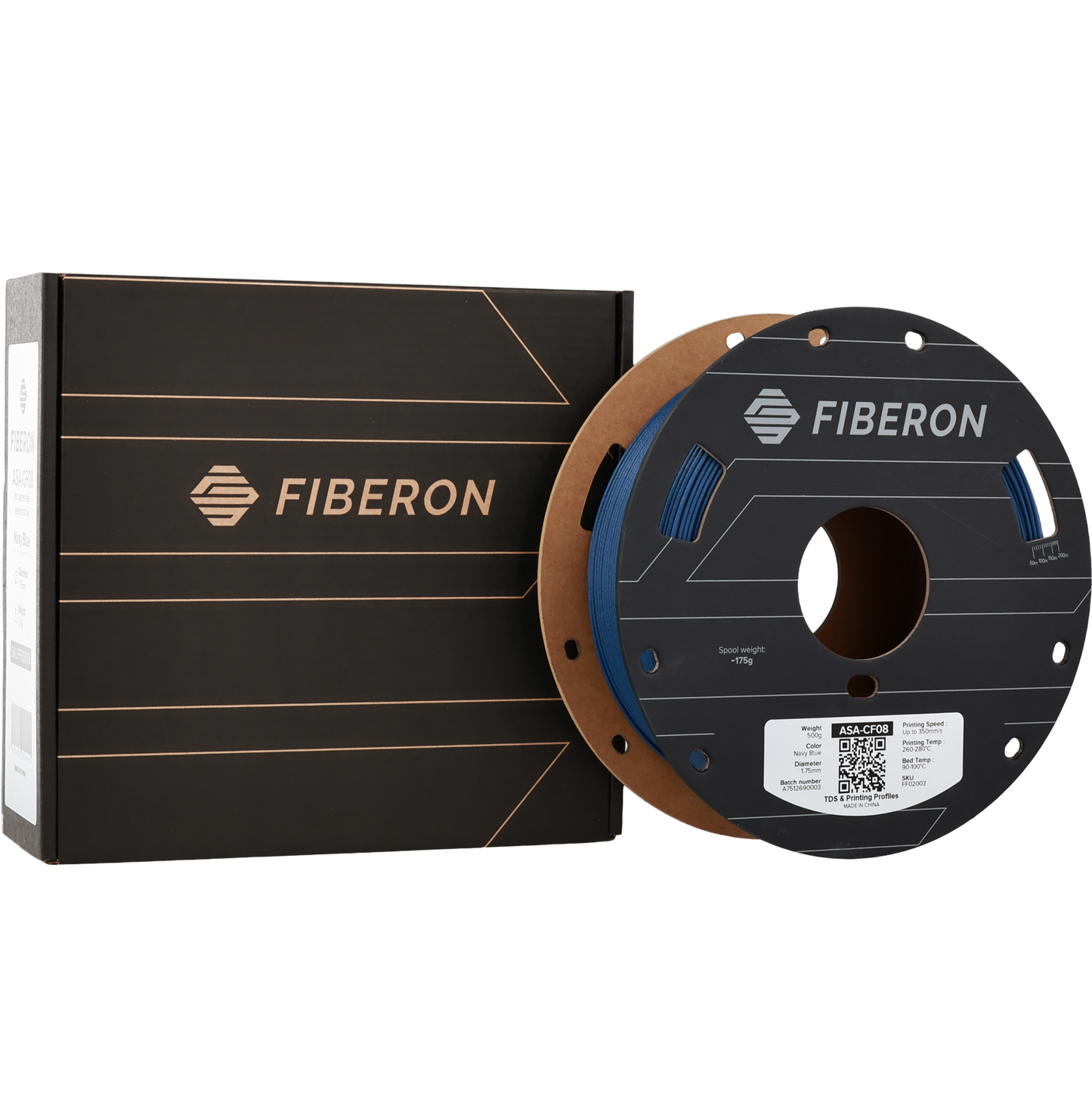 Polymaker Fiberon ASA-CF08 Navy Blue 1.75mm 500g