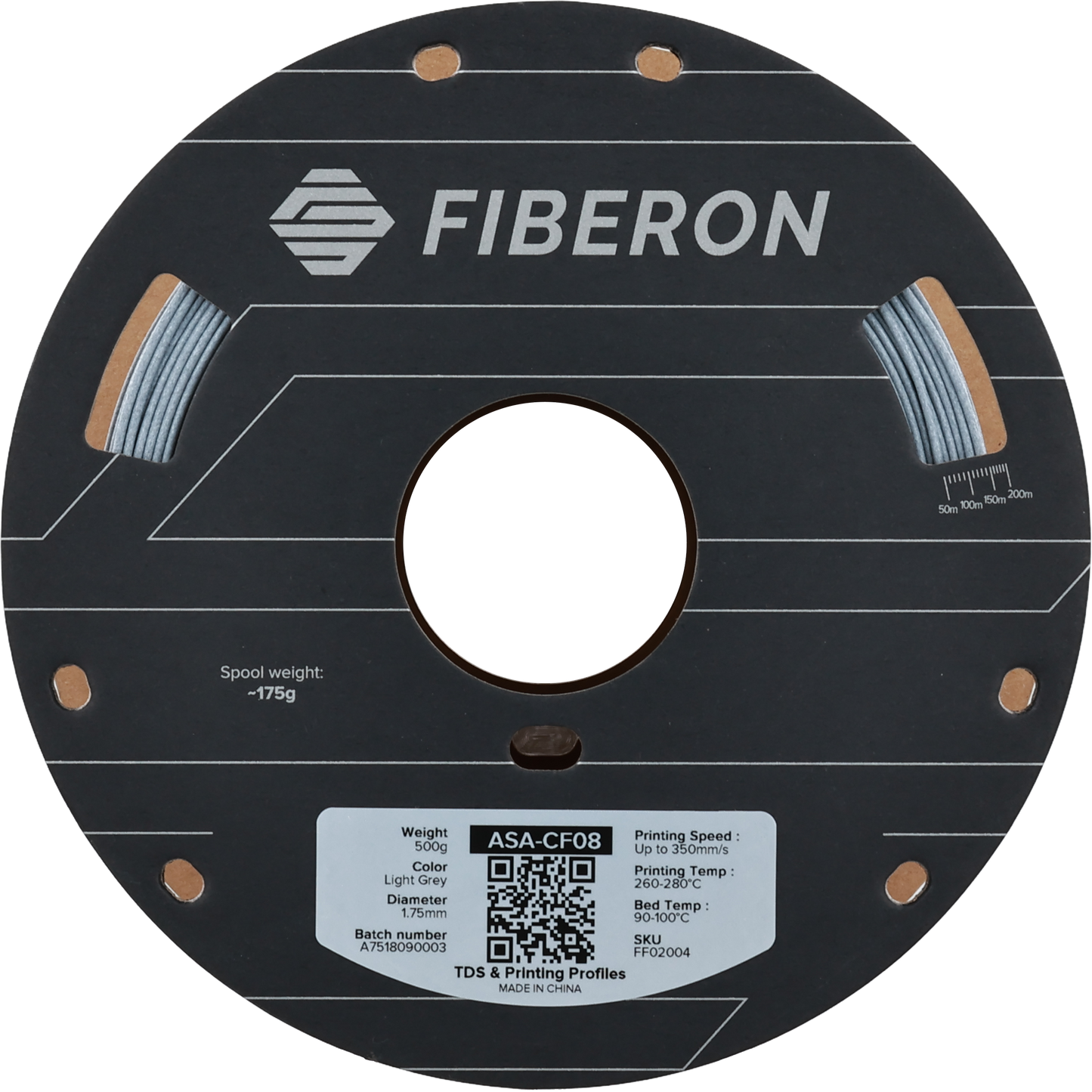 Polymaker Fiberon ASA-CF08 Light Grey 1.75mm 500g