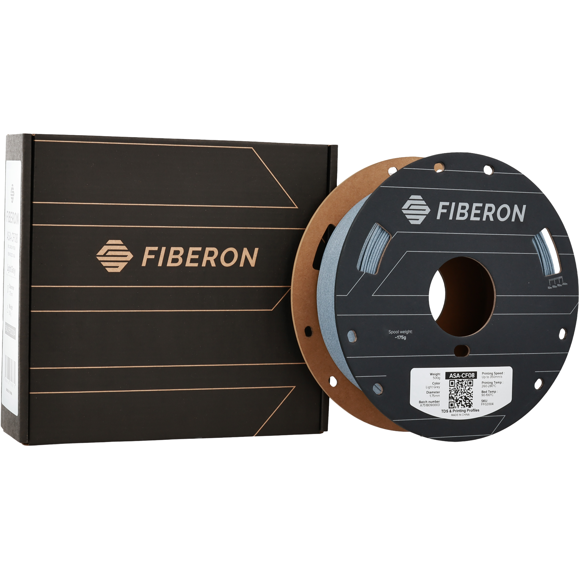 Polymaker Fiberon ASA-CF08 Light Grey 1.75mm 500g