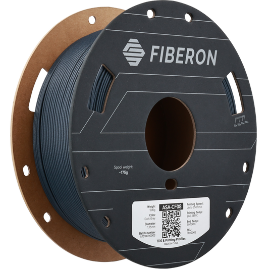 Polymaker Fiberon ASA-CF08 Dark Grey 1.75mm 500g