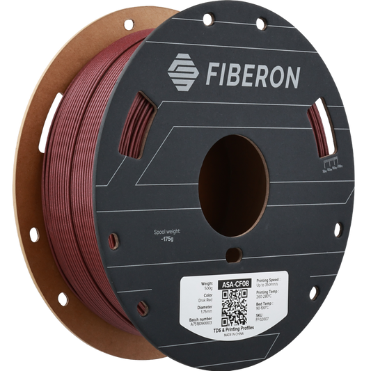 Polymaker Fiberon ASA-CF08 Dark Red 1.75mm 500g